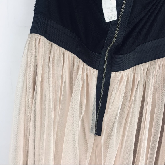 NWT: Mystic- Womens Peach tool an Black sequins Dress-szMedium - Picture 7 of 9